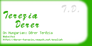 terezia derer business card