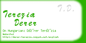 terezia derer business card